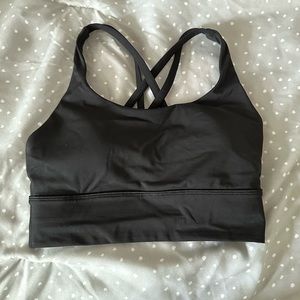 Black Lululemon sports bra size 4